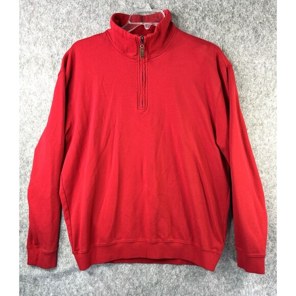 Jack Nicklaus 1/4 Zip Pullover Men’s Red Golf Sweater Size XL - Picture 1 of 8